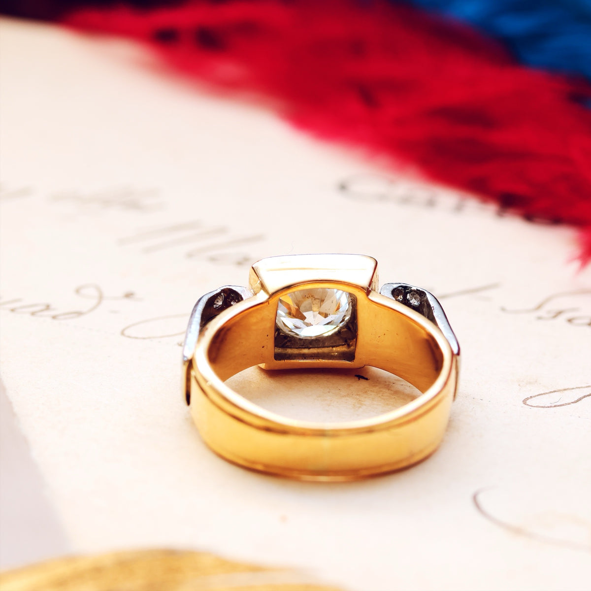 Fabulous! Vintage 1940's Art Deco Diamond Ring