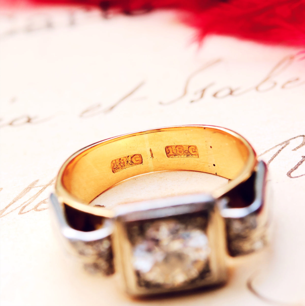 Fabulous! Vintage 1940's Art Deco Diamond Ring
