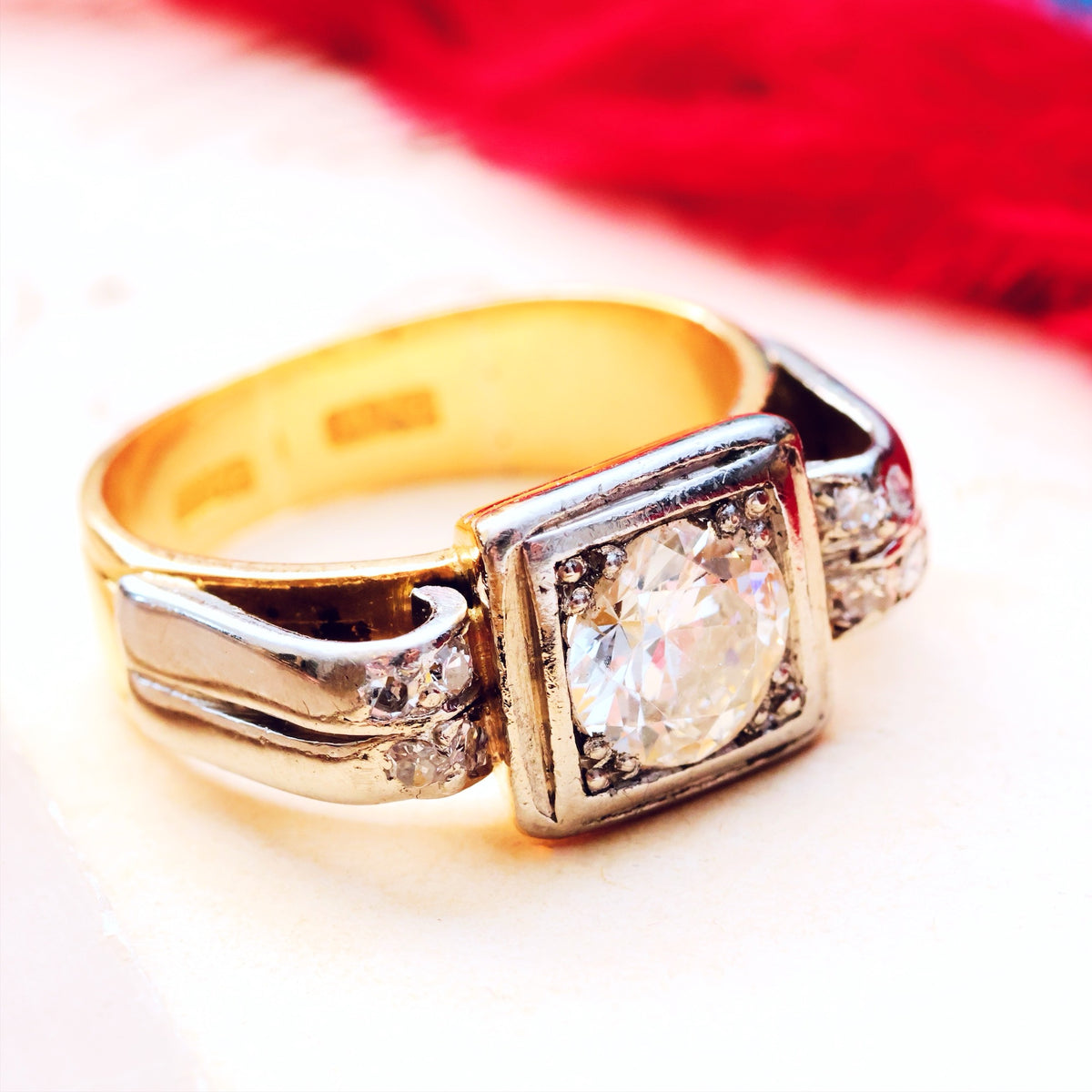 Fabulous! Vintage 1940's Art Deco Diamond Ring