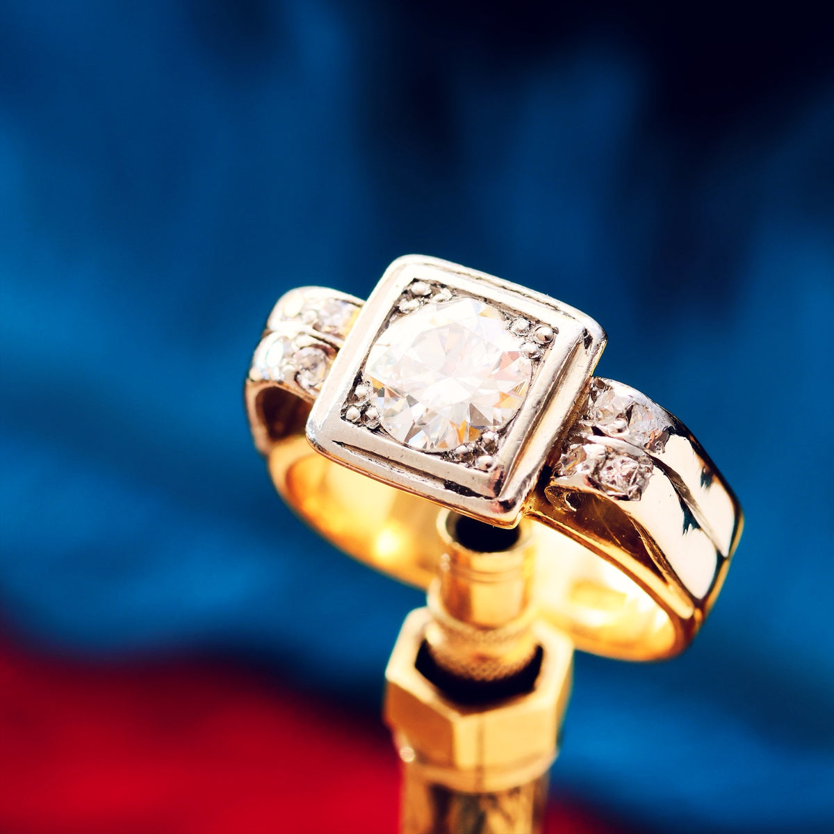 Fabulous! Vintage 1940's Art Deco Diamond Ring