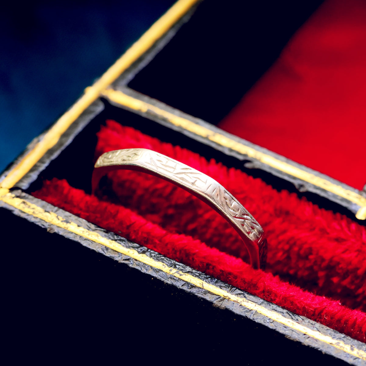 Vintage Size 'N' or '6.75' Platinum Wedding Band