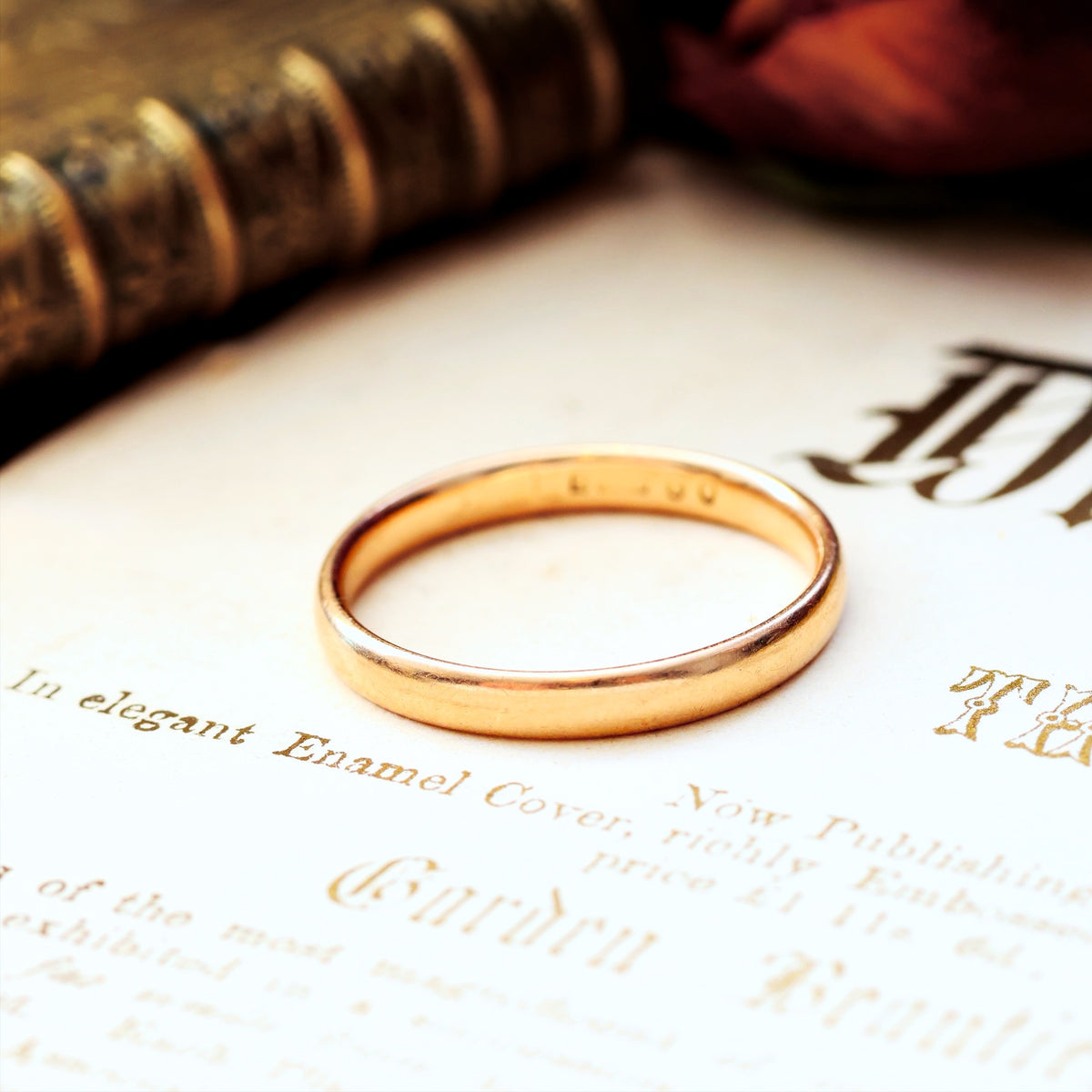 Vintage Date 1932 9ct Gold Wedding Ring