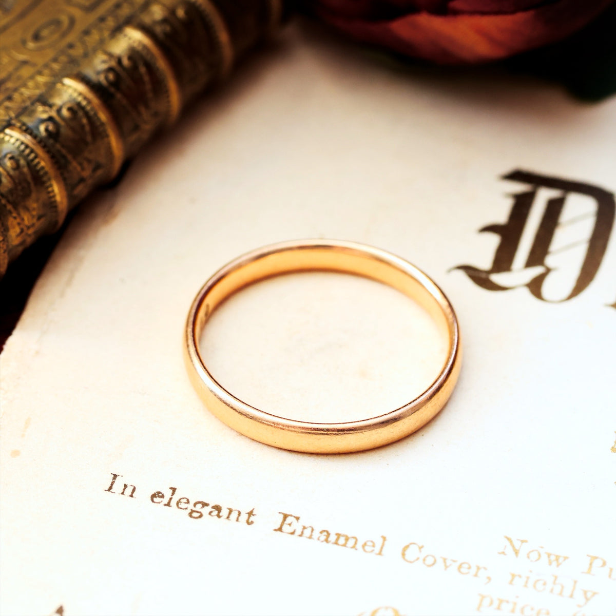 Vintage Date 1932 9ct Gold Wedding Ring
