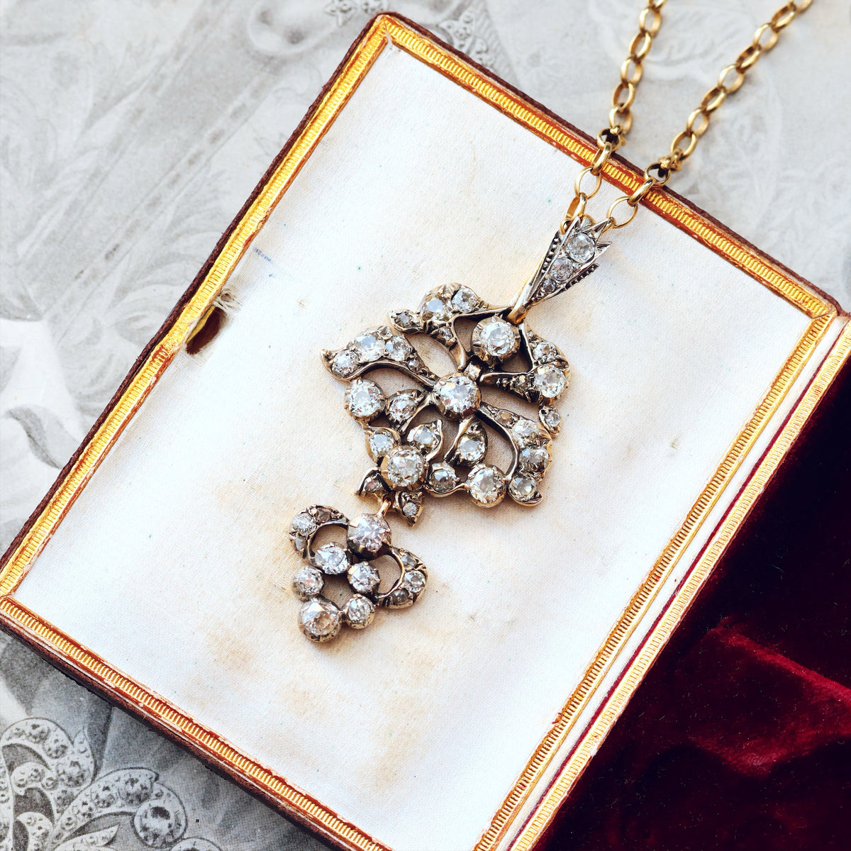 Oh, So Splendid & Rare Antique Iberian Diamond Pendant