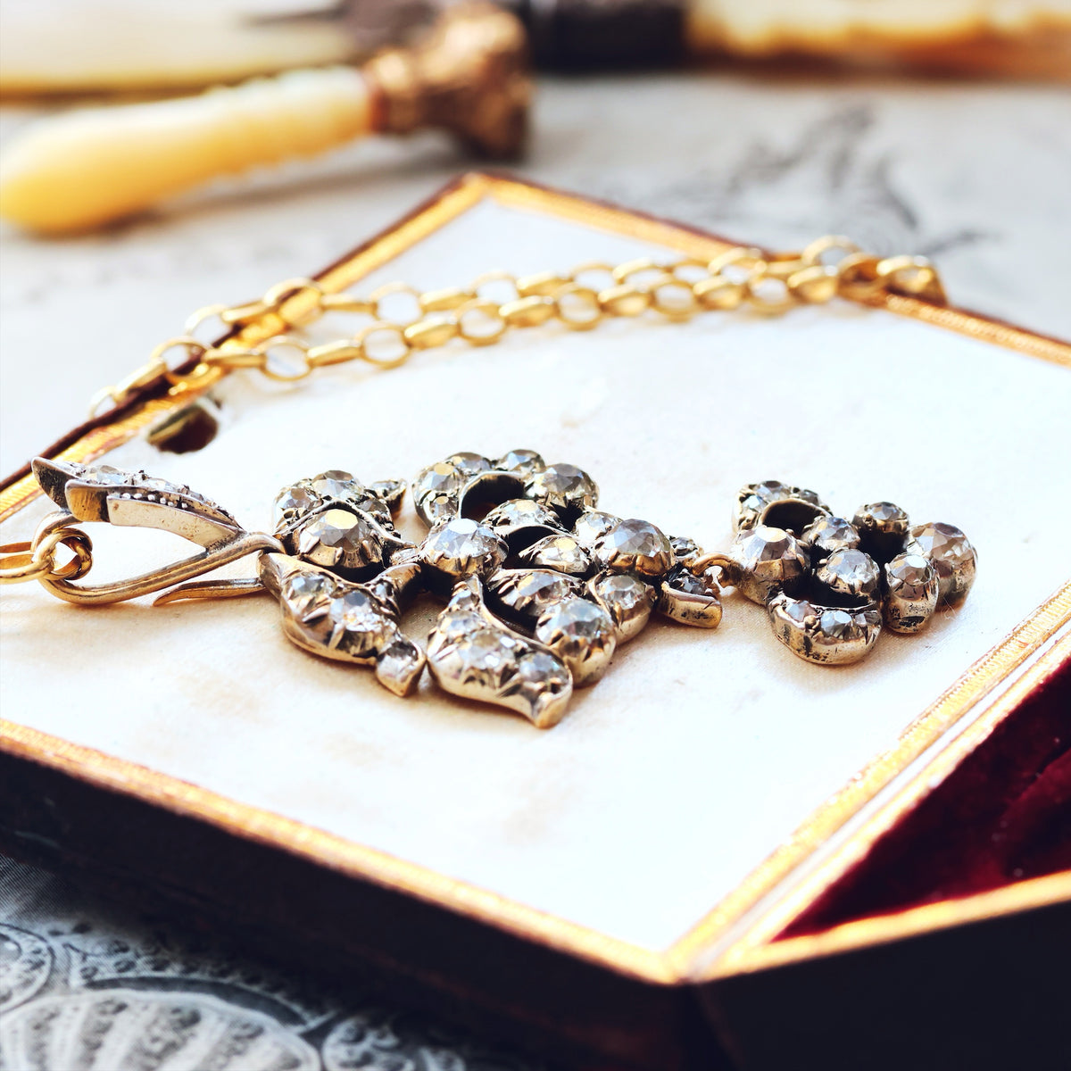 Oh, So Splendid & Rare Antique Iberian Diamond Pendant