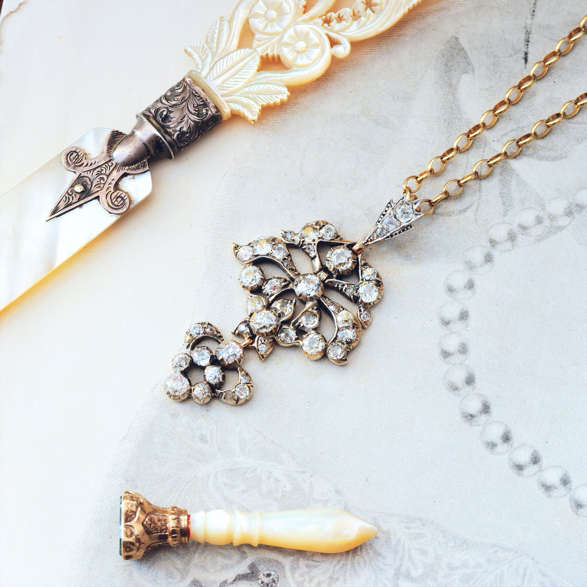 Oh, So Splendid & Rare Antique Iberian Diamond Pendant