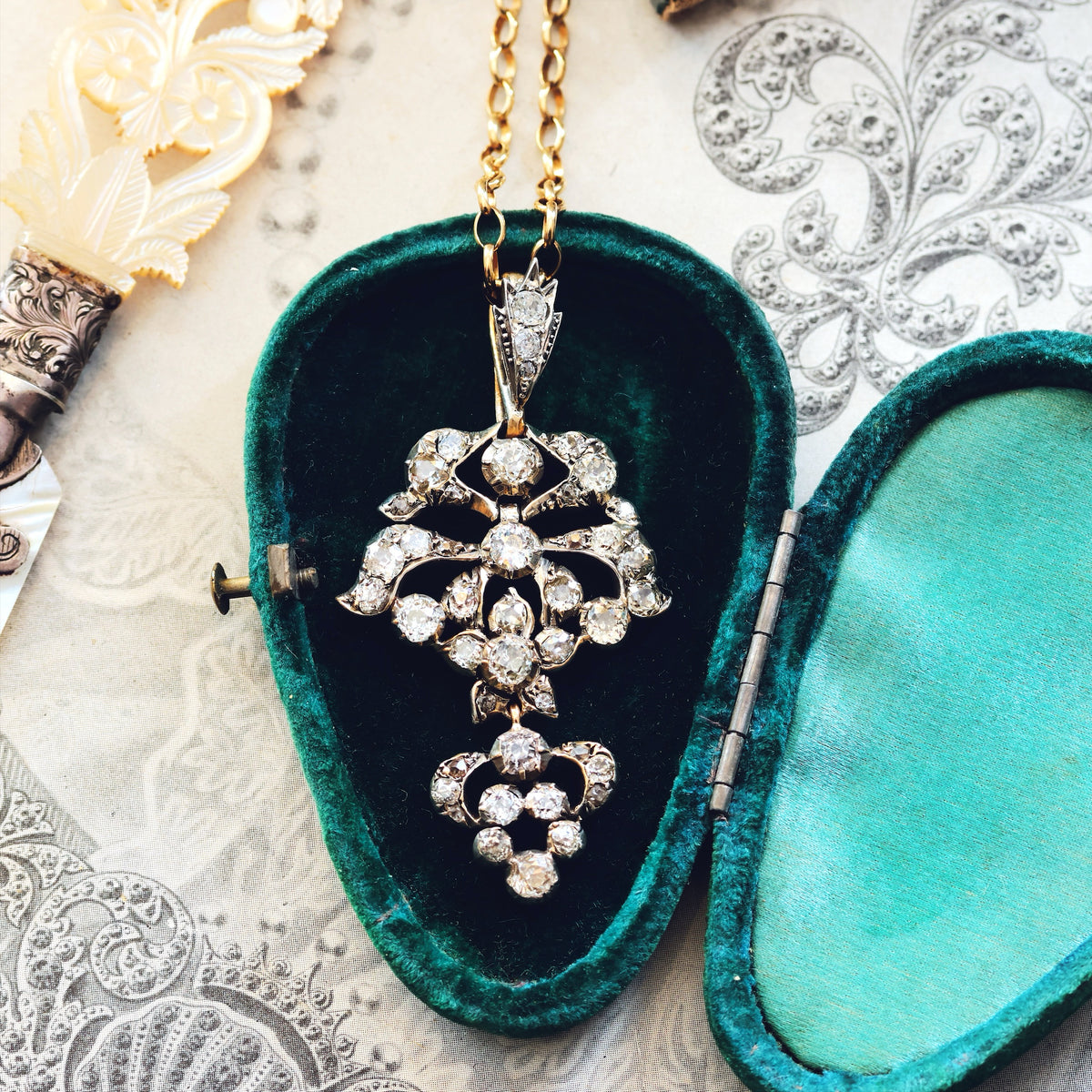 Rare Antique Iberian Diamond Pendant