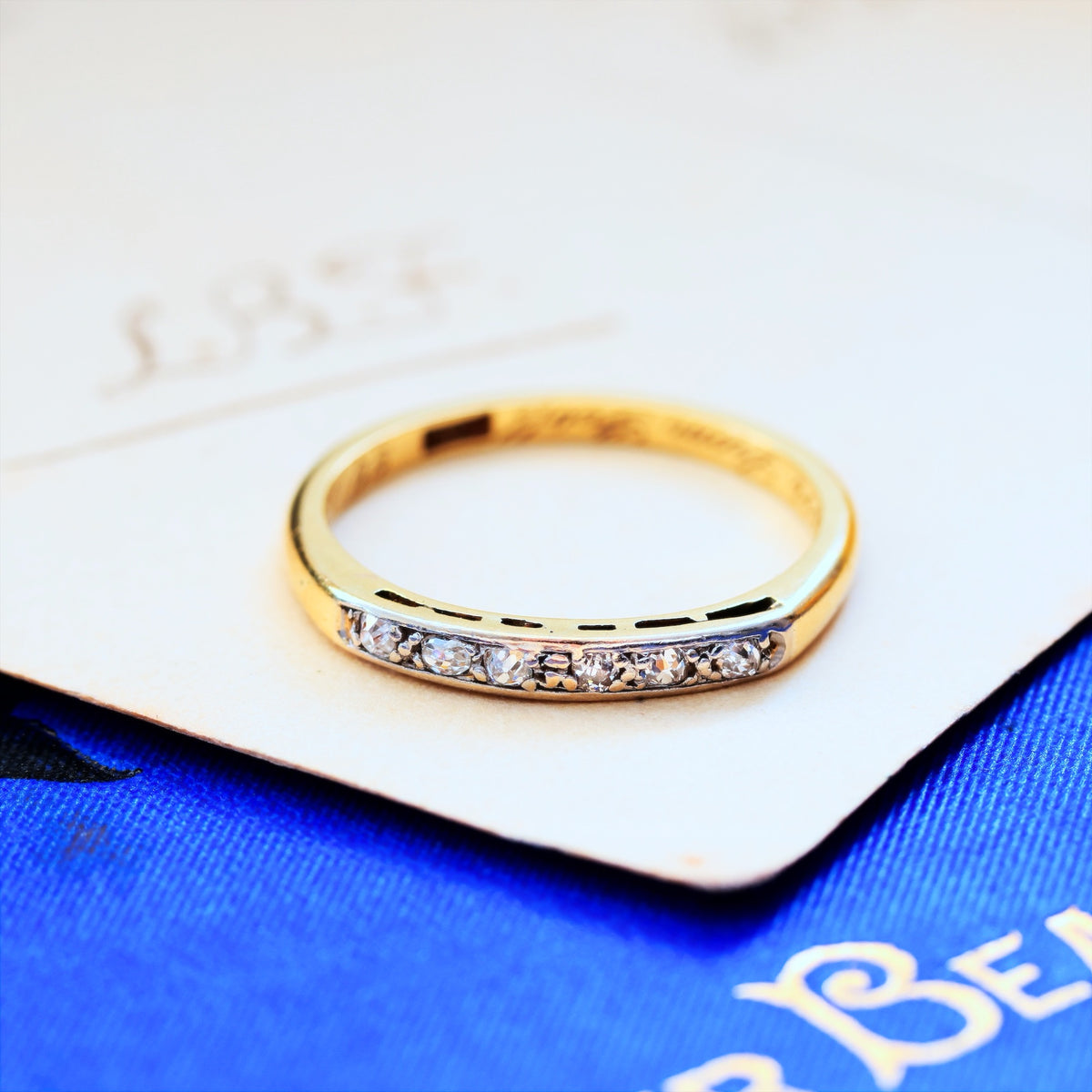 Delightful Date 1946 Diamond Half Eternity Ring