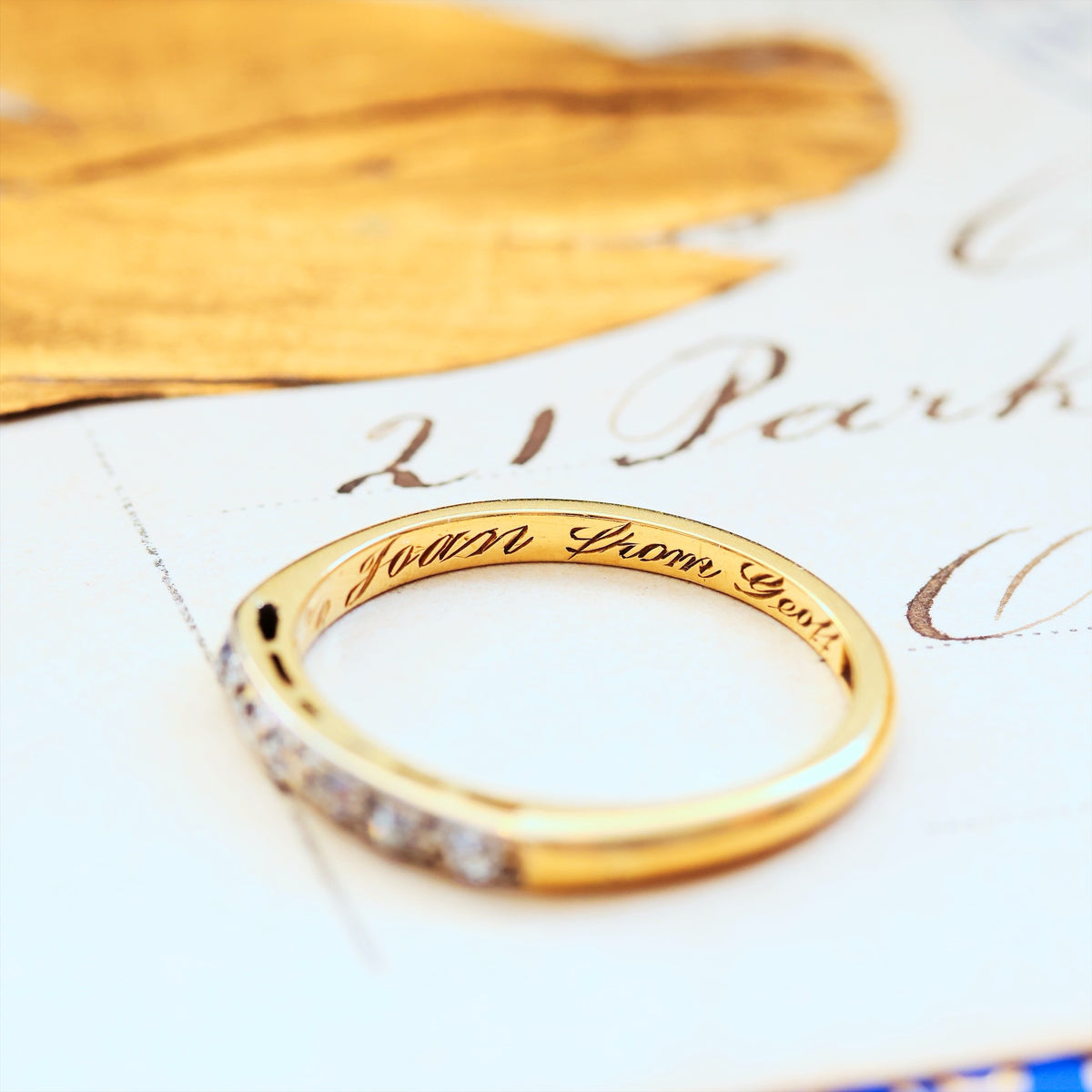 Delightful Date 1946 Diamond Half Eternity Ring