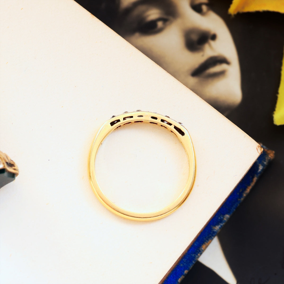 Delightful Date 1946 Diamond Half Eternity Ring