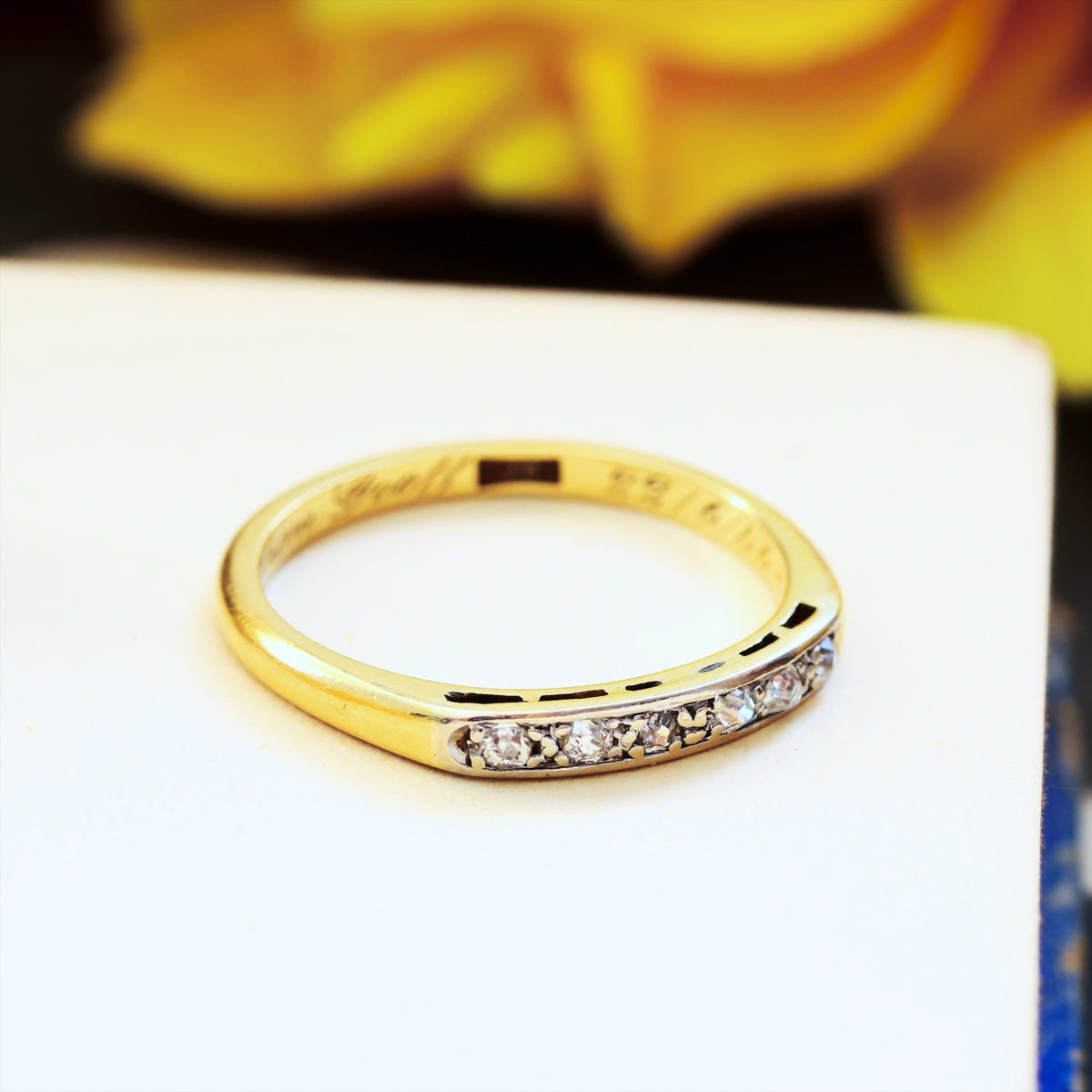 Delightful Date 1946 Diamond Half Eternity Ring