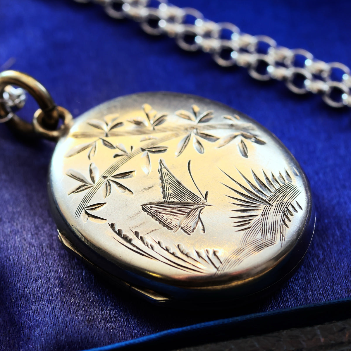 Antique Victorian Silver Japonaiserie Locket