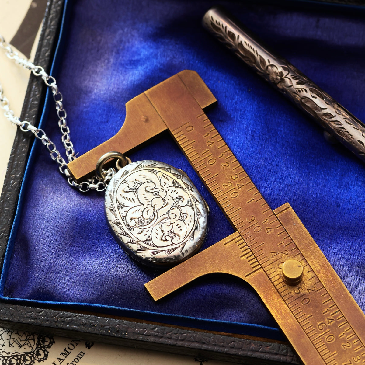 Antique Victorian Silver Japonaiserie Locket