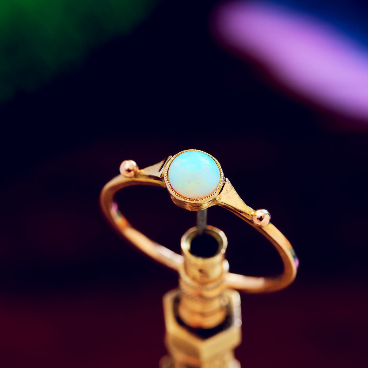 Sweetly Simple Antique Crystal Opal Ring