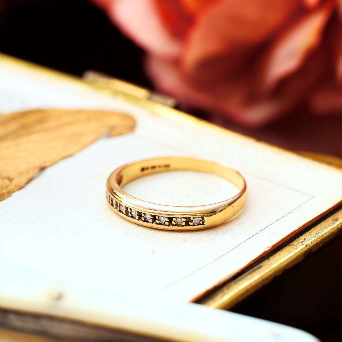 Vintage Date 1994 Diamond Half Eternity Band Ring