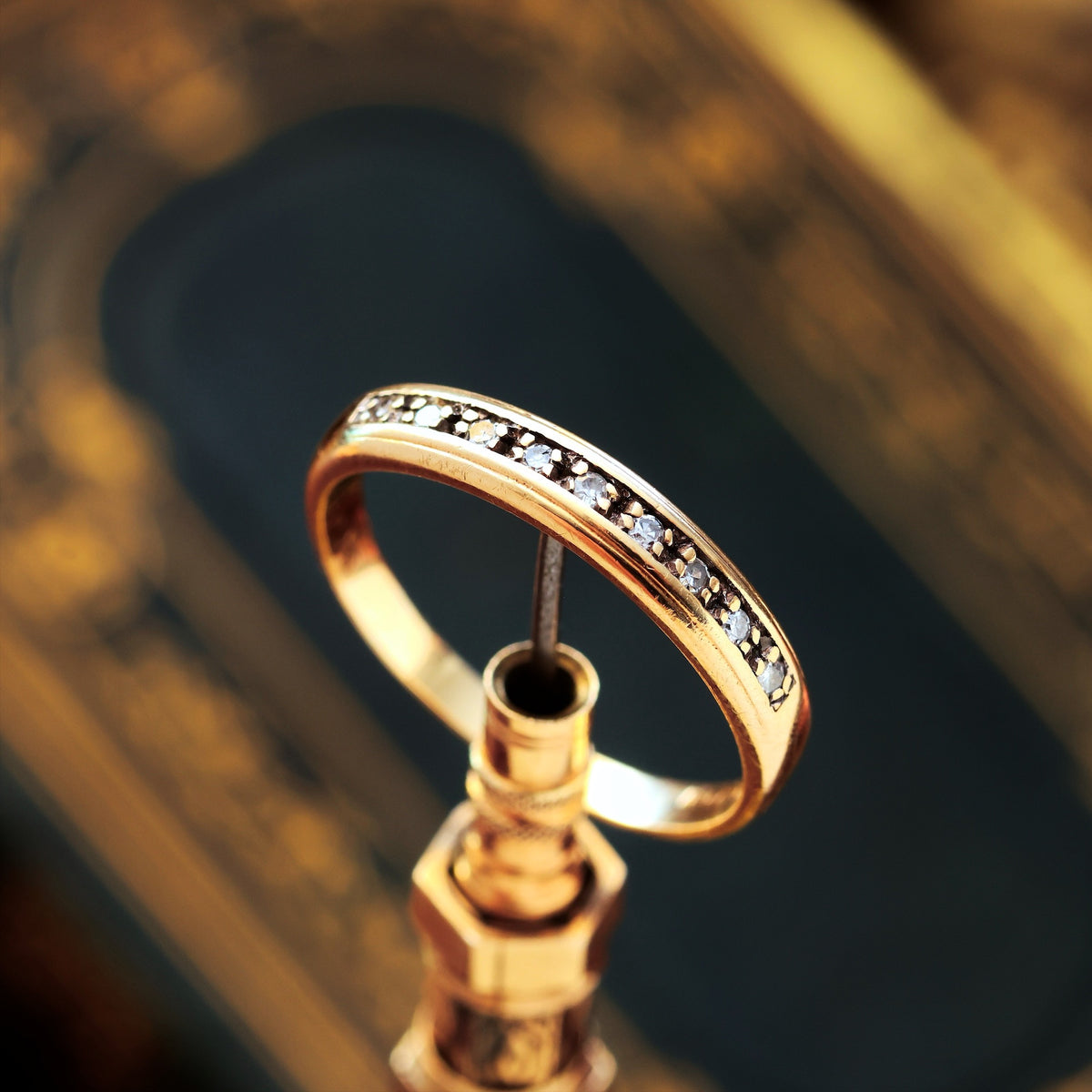 Vintage Date 1994 Diamond Half Eternity Band Ring