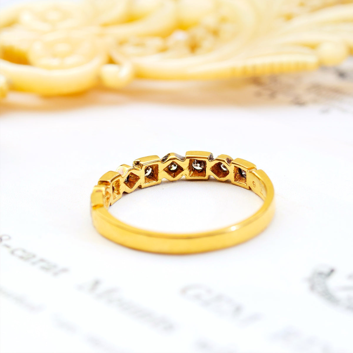 Gorgeous Quality Date 1985 Diamond Half Eternity Ring