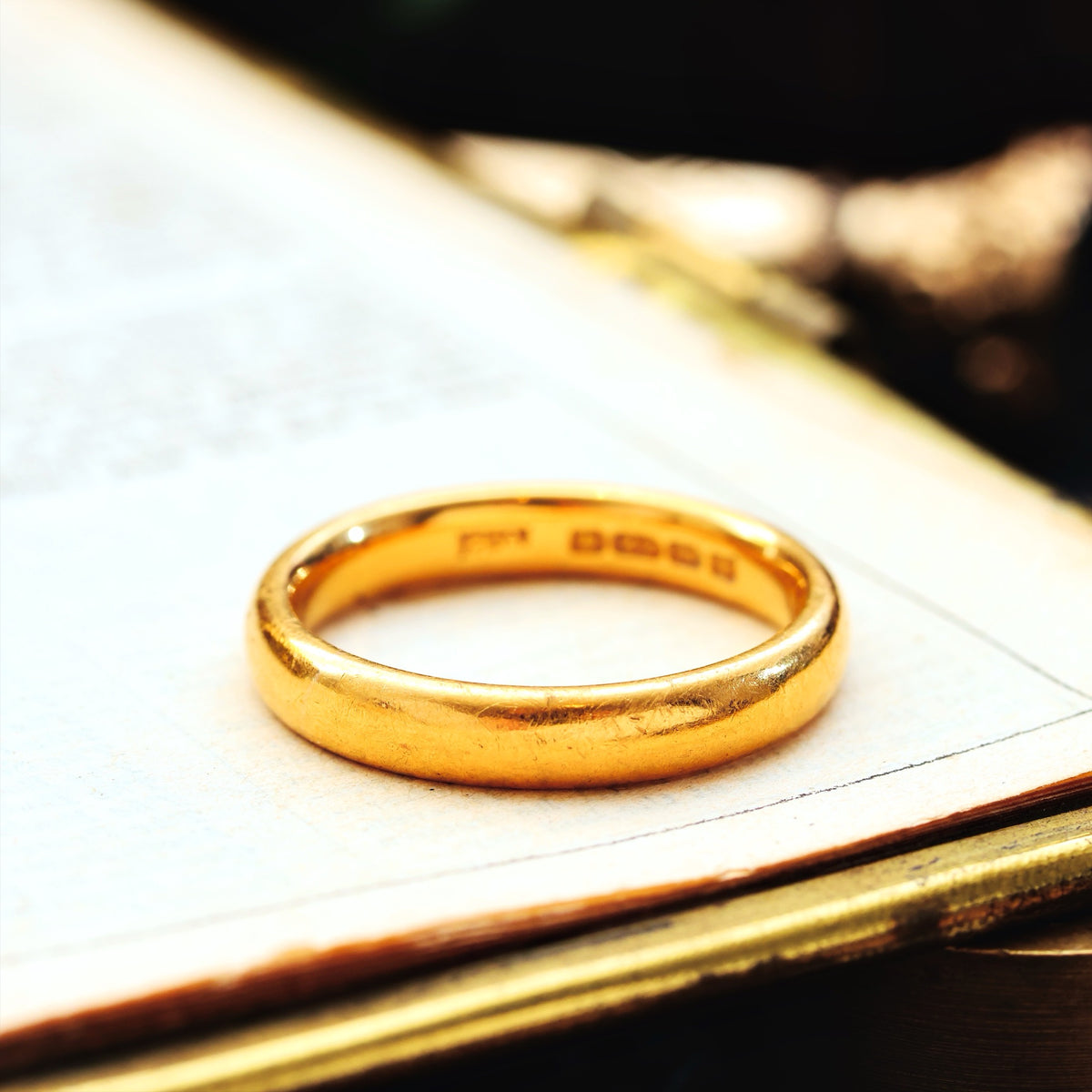 Together Forever! Pair of Vintage 22ct Gold Wedding Bands