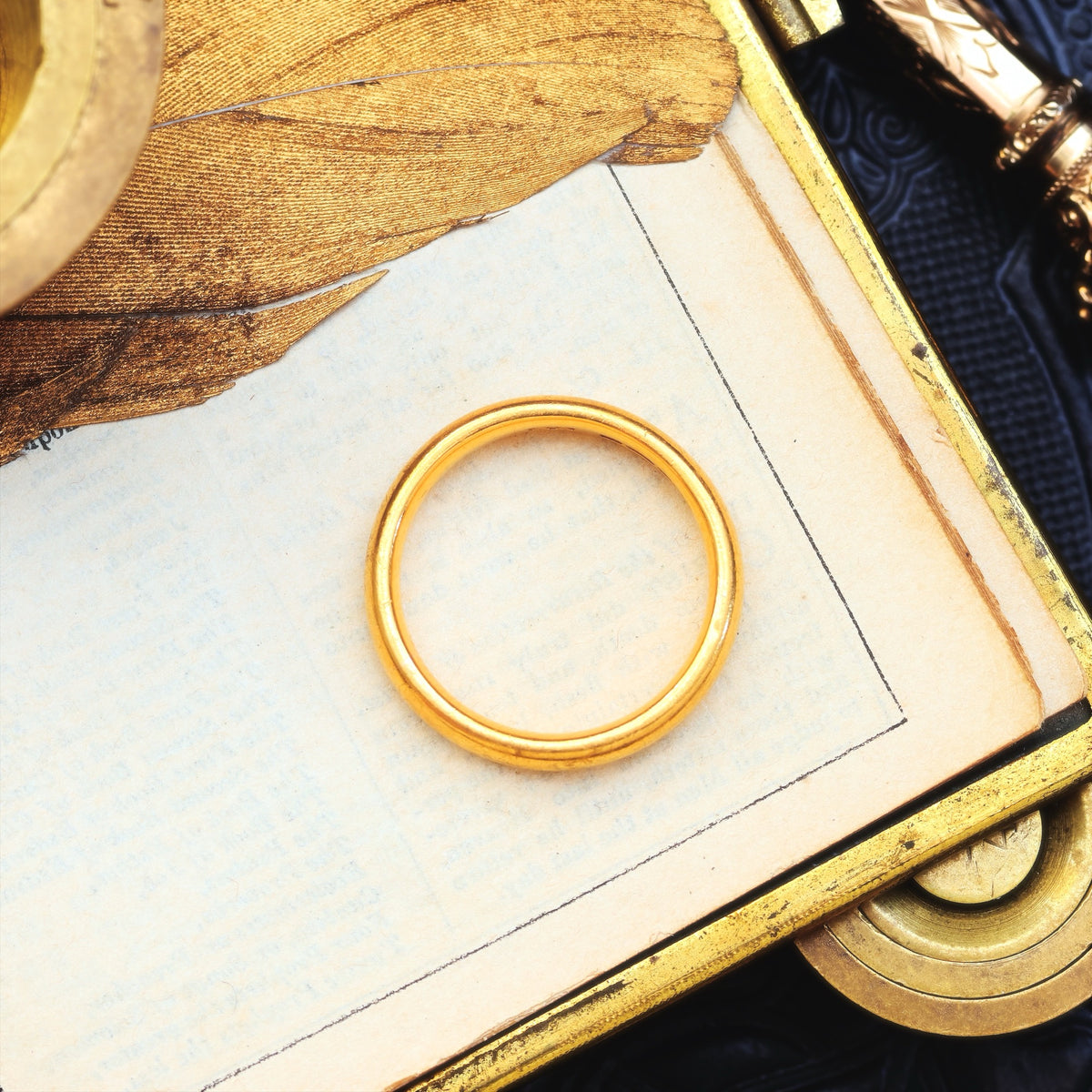 Together Forever! Pair of Vintage 22ct Gold Wedding Bands