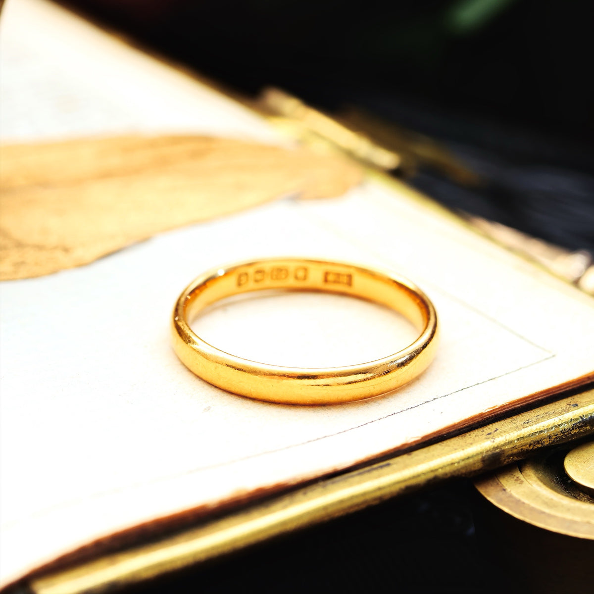 Together Forever! Pair of Vintage 22ct Gold Wedding Bands