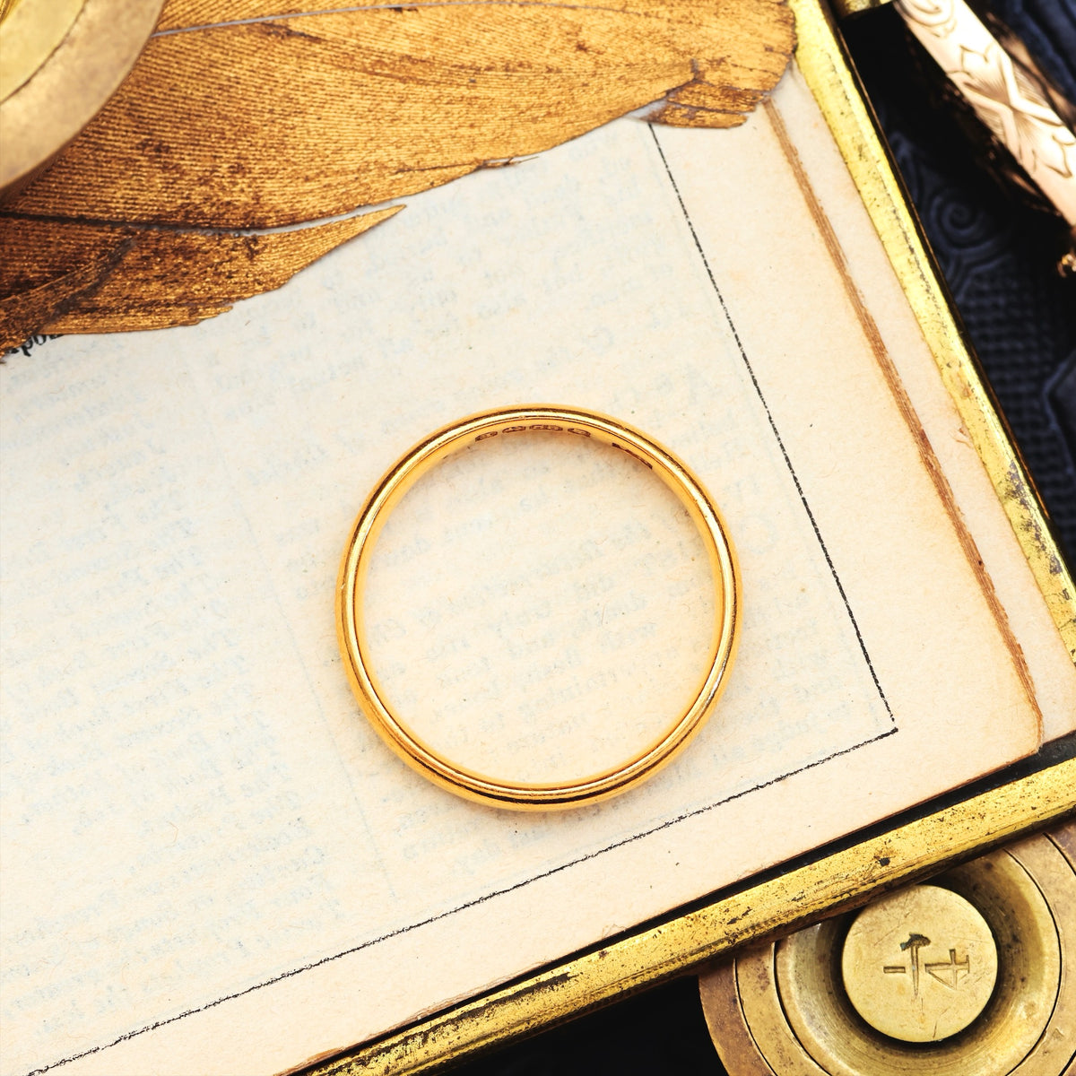 Together Forever! Pair of Vintage 22ct Gold Wedding Bands