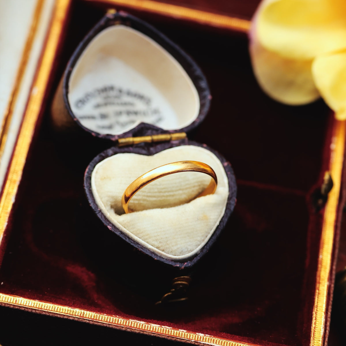 Rare Date 1861 22ct Gold Wedding Ring