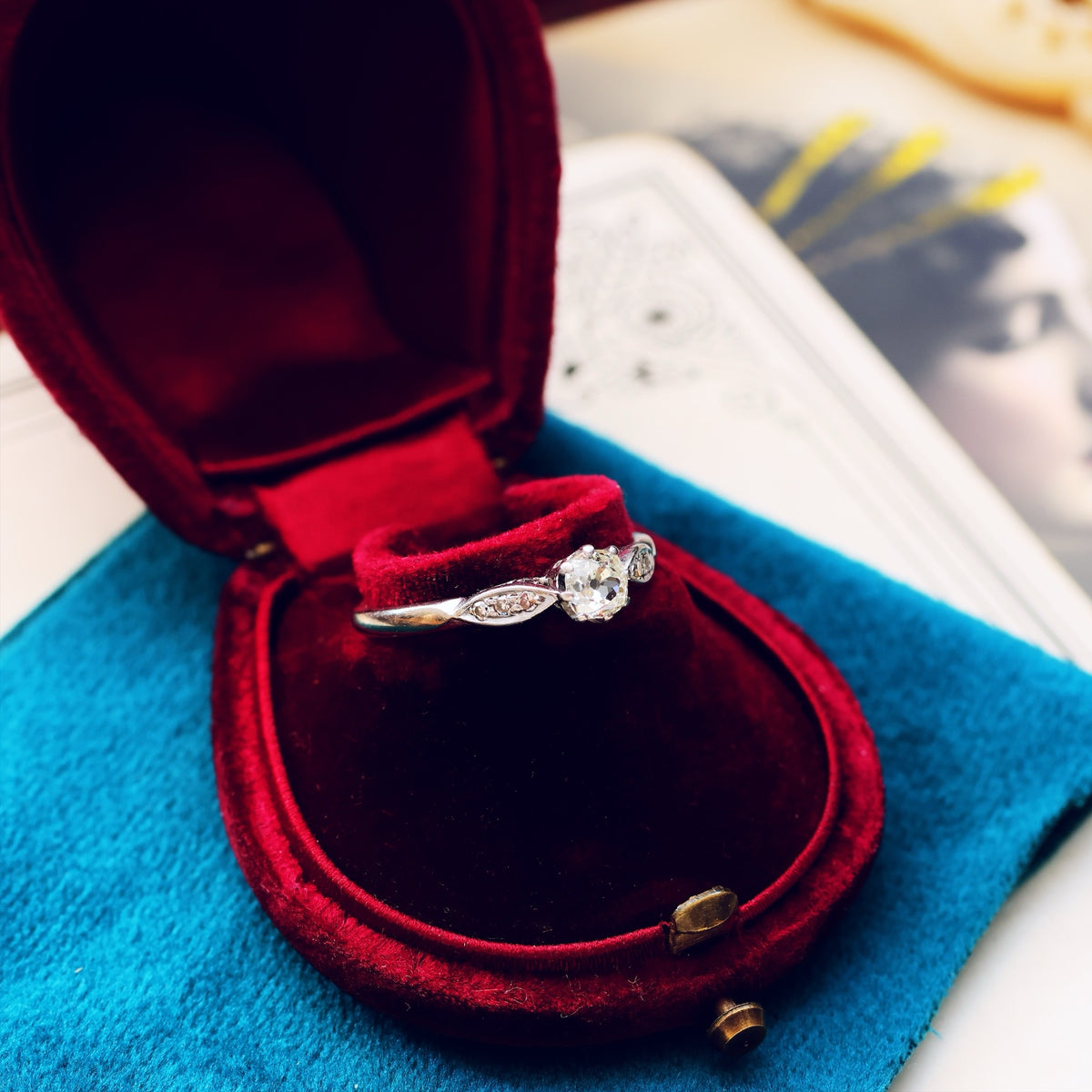 Loveliest Antique Cut Diamond Engagement Ring
