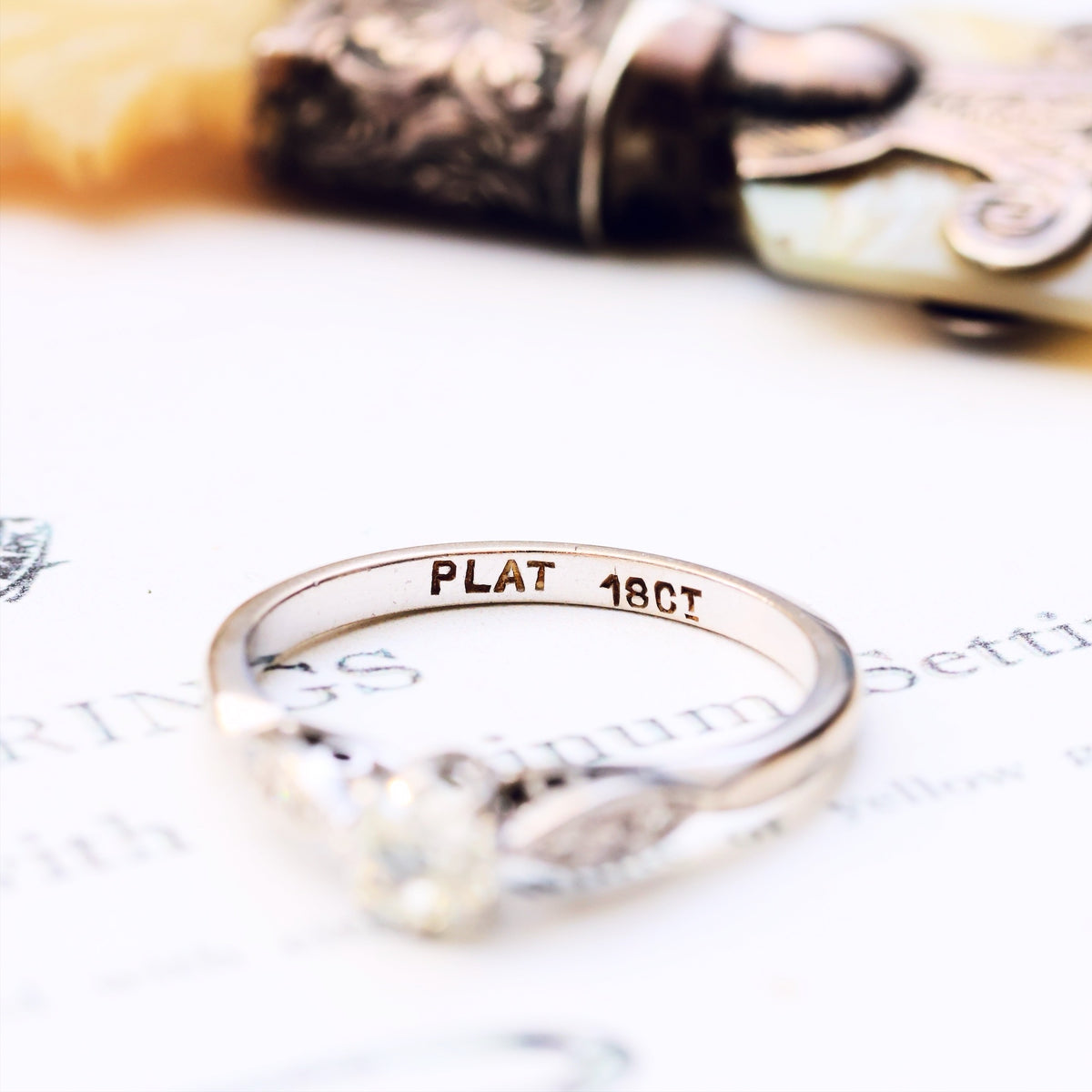 Loveliest Antique Cut Diamond Engagement Ring