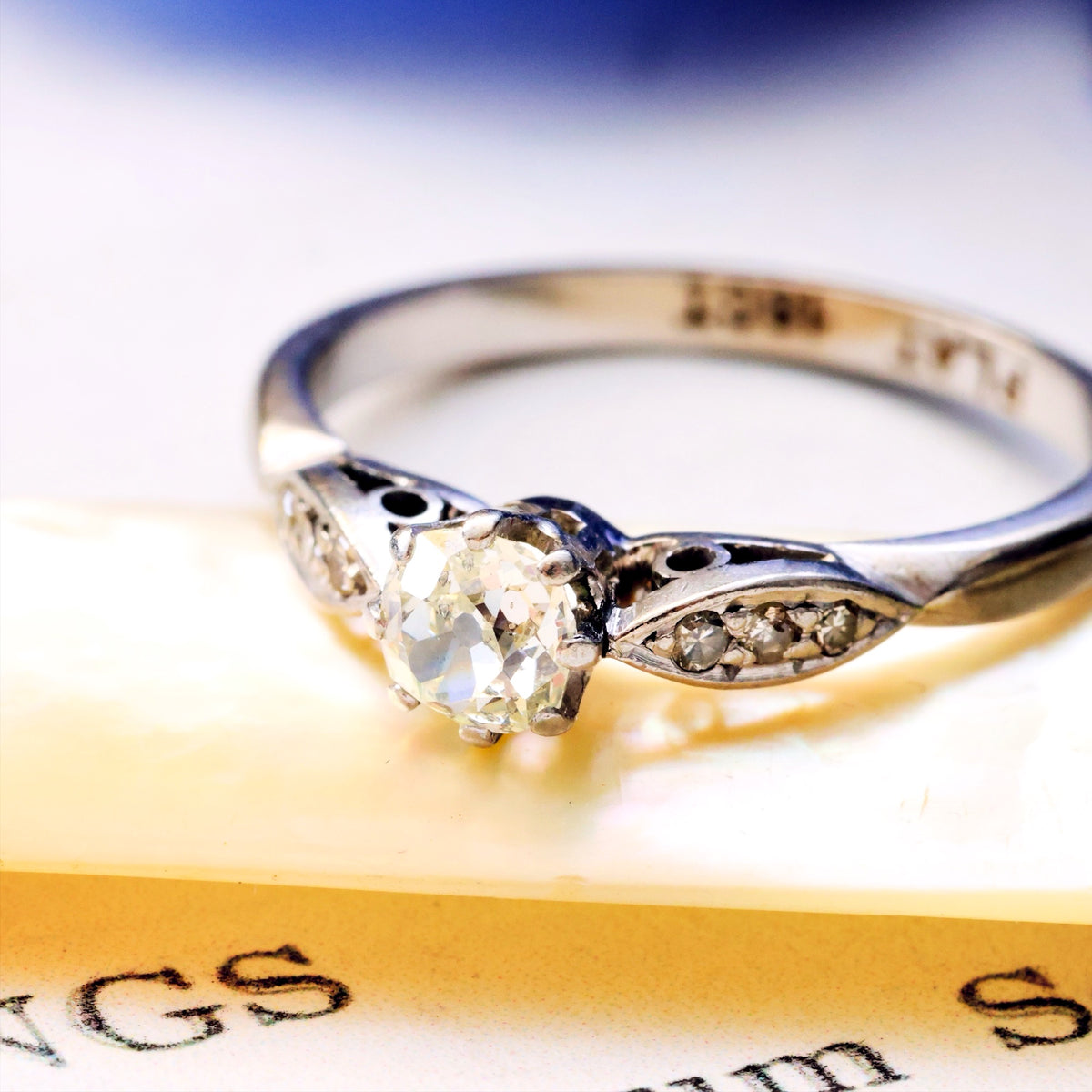 Loveliest Antique Cut Diamond Engagement Ring