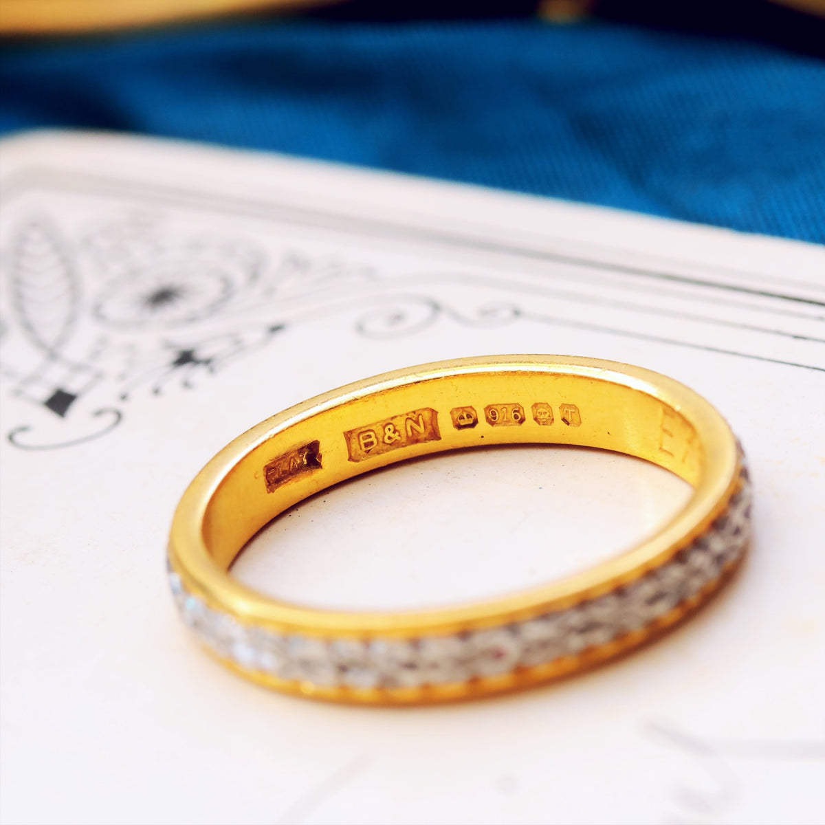 Vintage Size N Orange Blossom Wedding Band