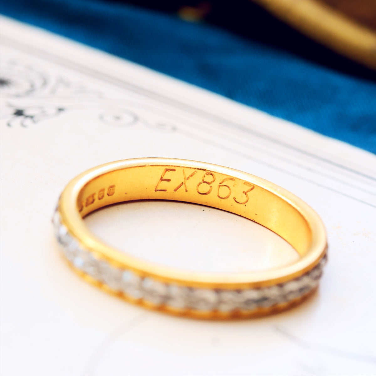 Vintage Size N Orange Blossom Wedding Band