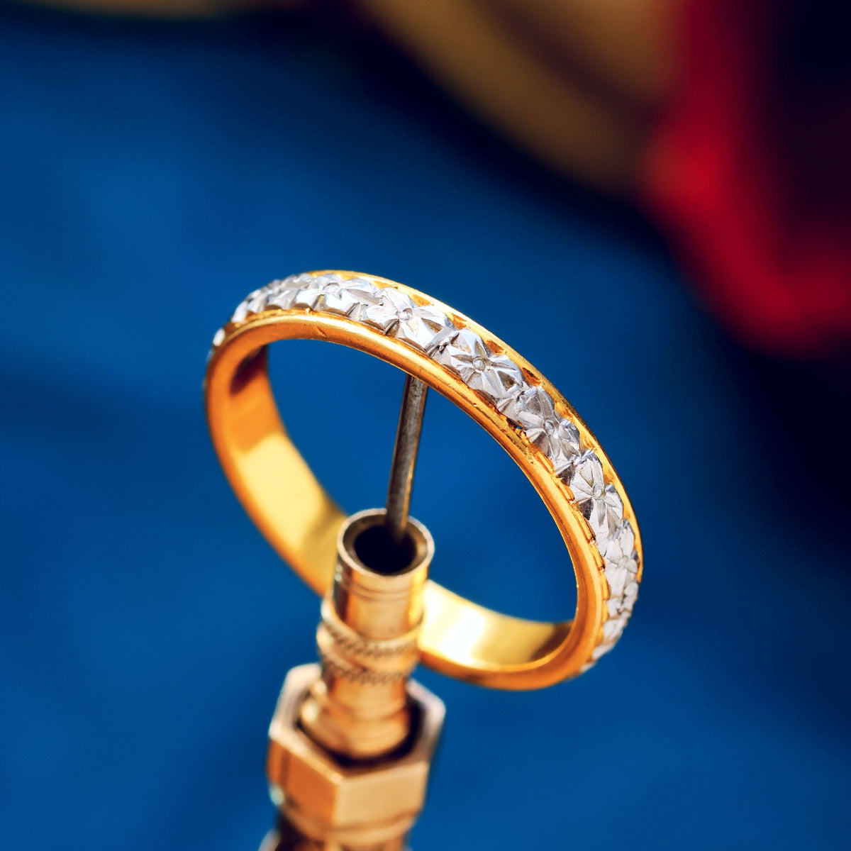 Vintage Size N Orange Blossom Wedding Band