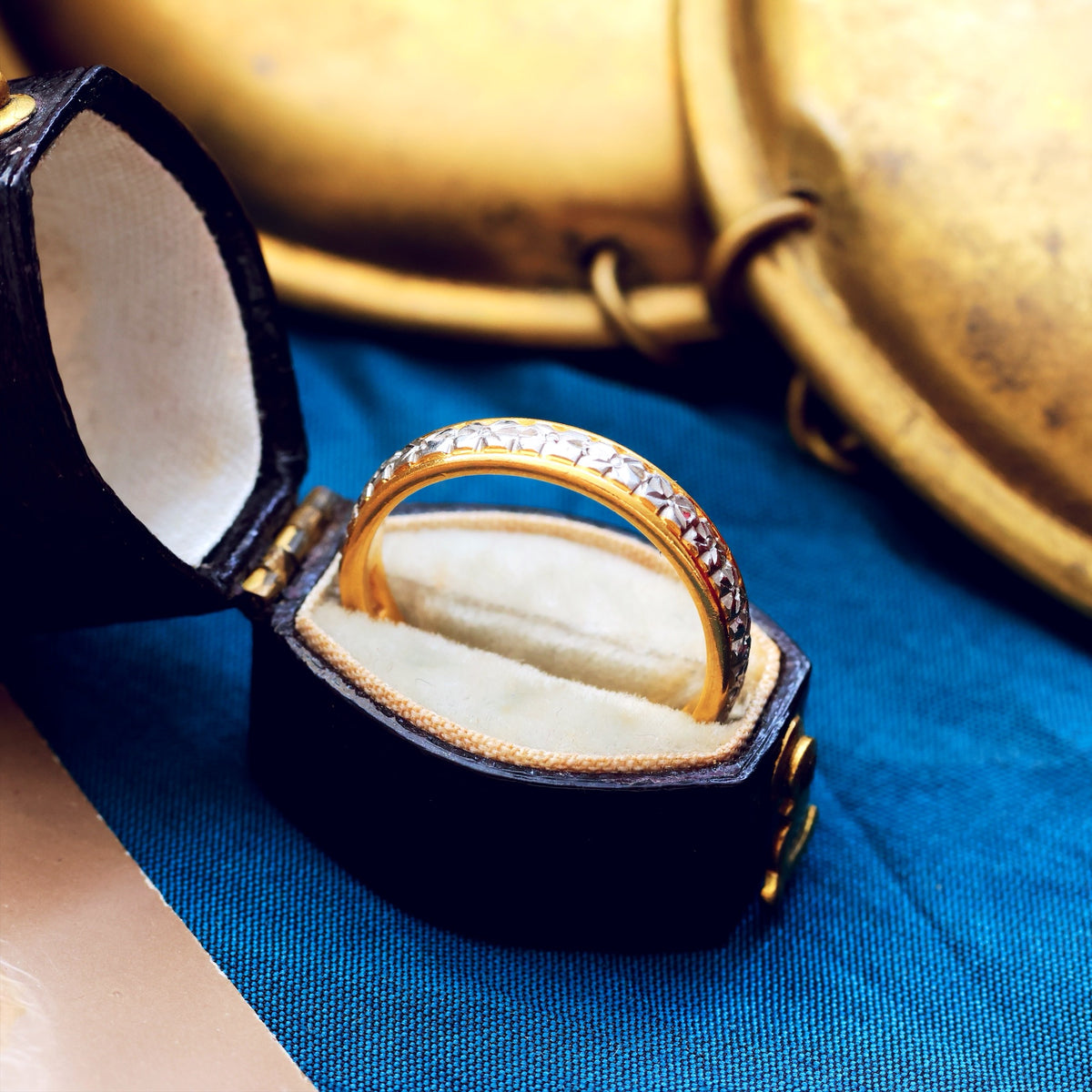 Vintage Size N Orange Blossom Wedding Band