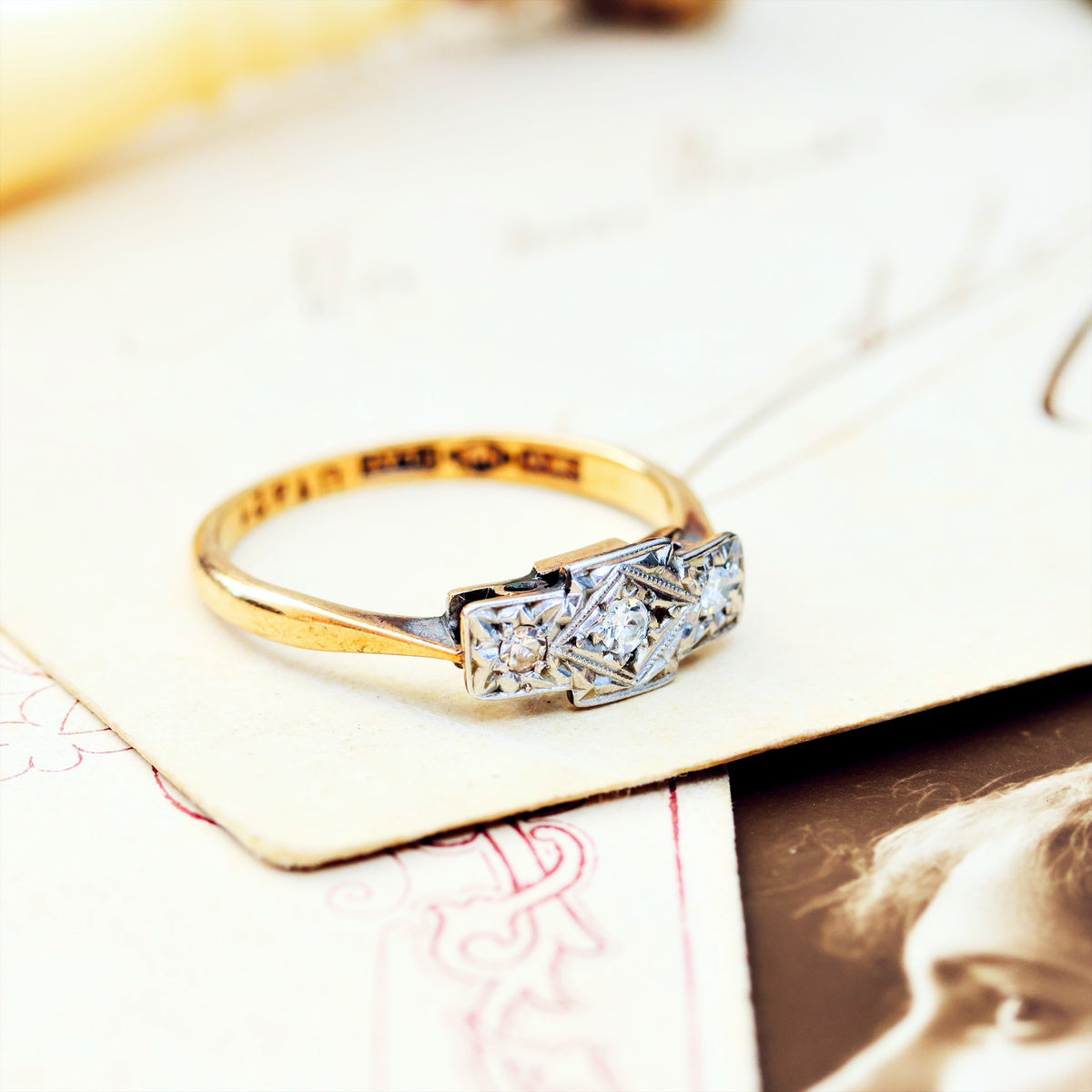 Teeny Sweet! Art Deco Diamond Ring