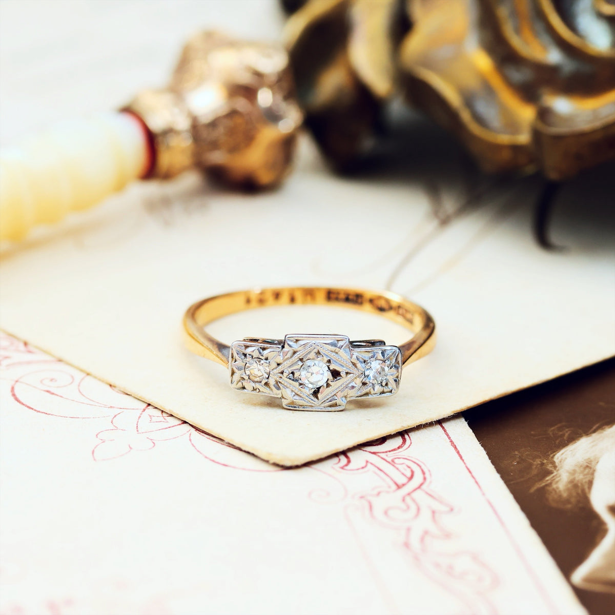Teeny Sweet! Art Deco Diamond Ring