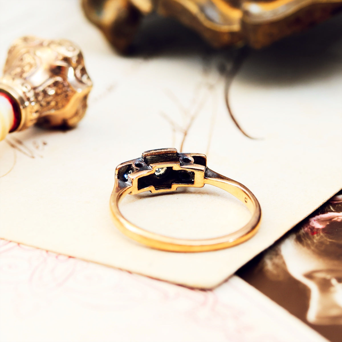 Teeny Sweet! Art Deco Diamond Ring