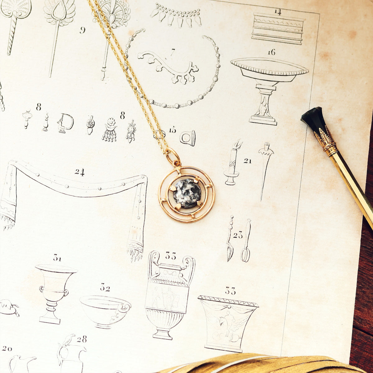 Ancient Greek Apollo Drachm Pendant