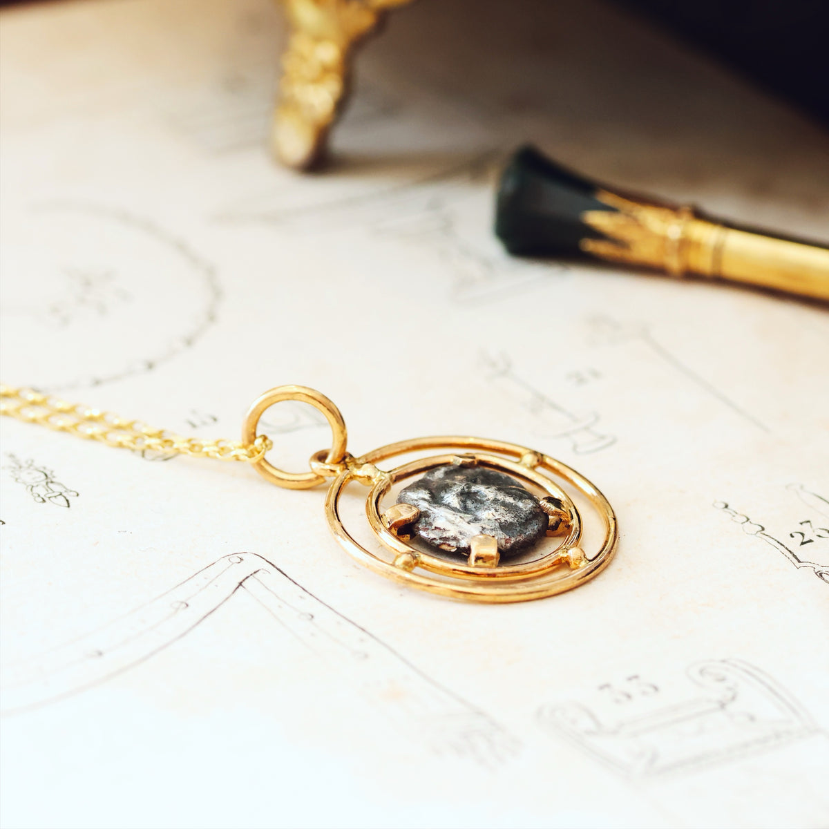 Ancient Greek Apollo Drachm Pendant