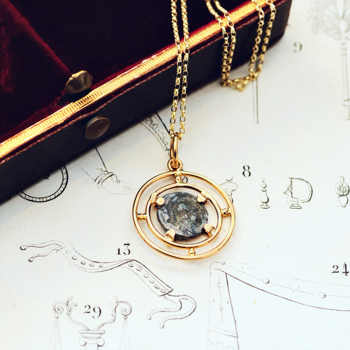 Ancient Greek Apollo Drachm Pendant