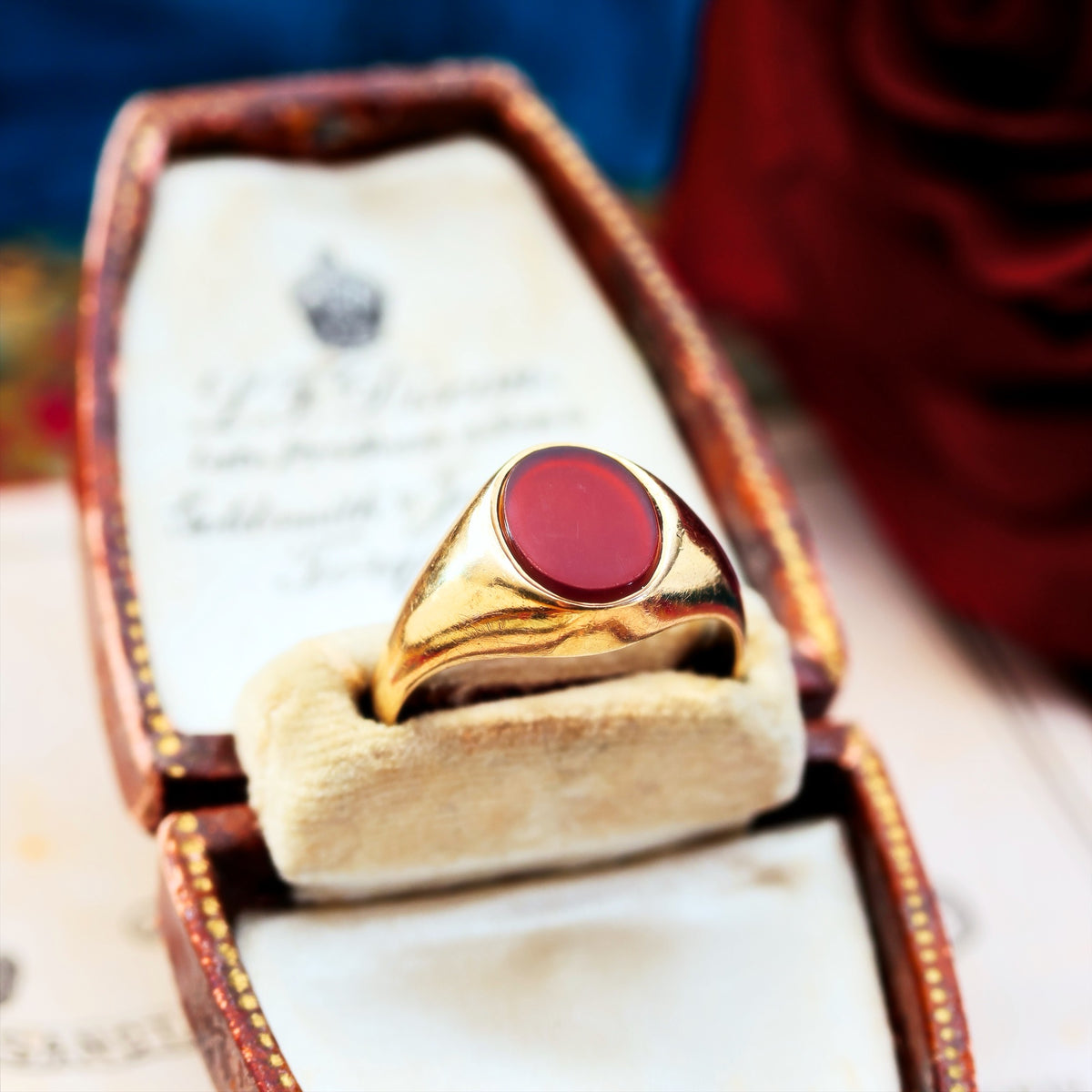 A Classic Vintage Carnelian Signet Ring