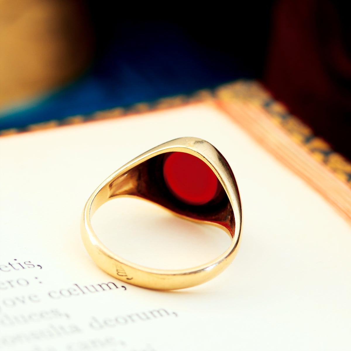 A Classic Vintage Carnelian Signet Ring