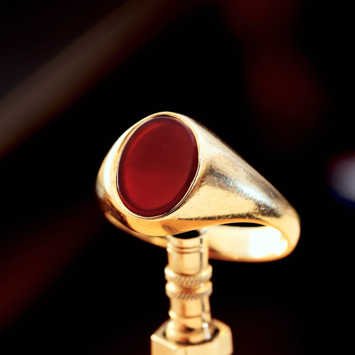 A Classic Vintage Carnelian Signet Ring