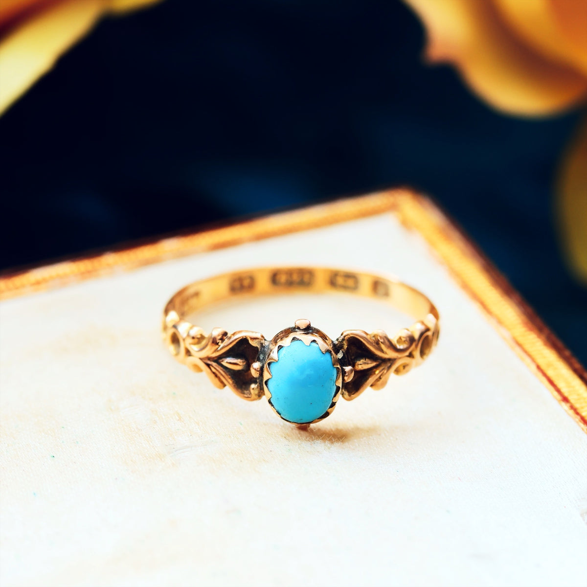 Petite Date 1892 Persian Turquoise Ring