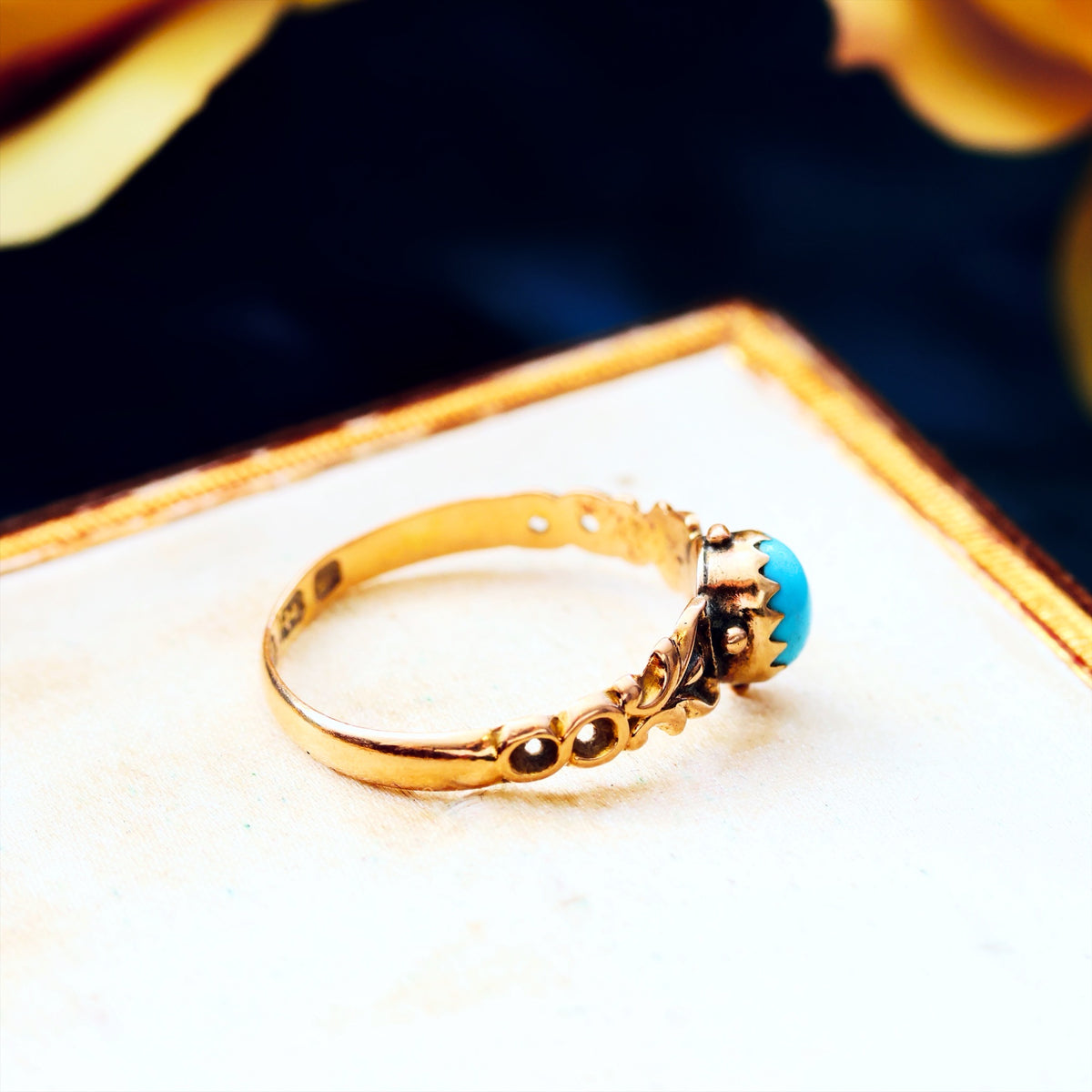 Petite Date 1892 Persian Turquoise Ring