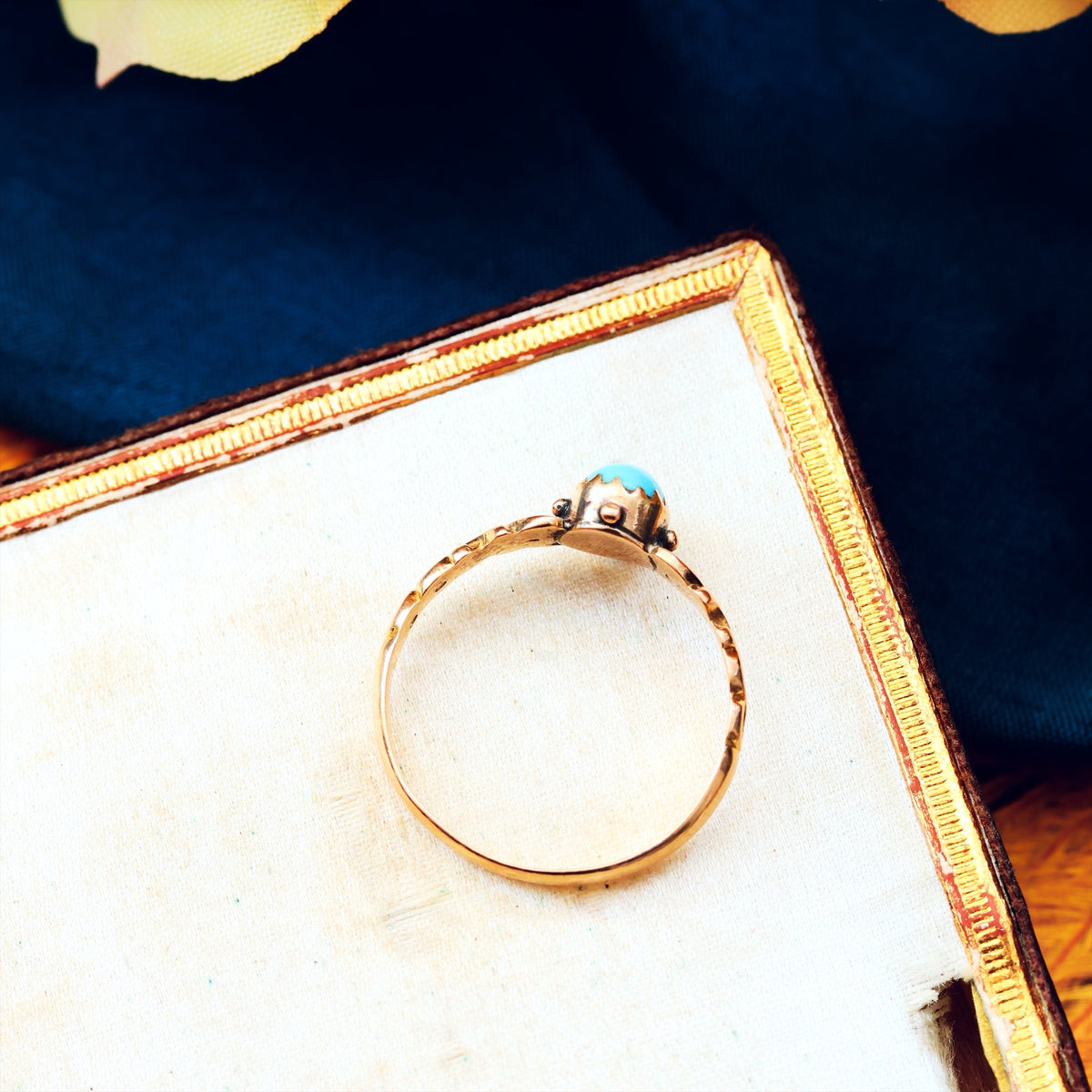 Petite Date 1892 Persian Turquoise Ring