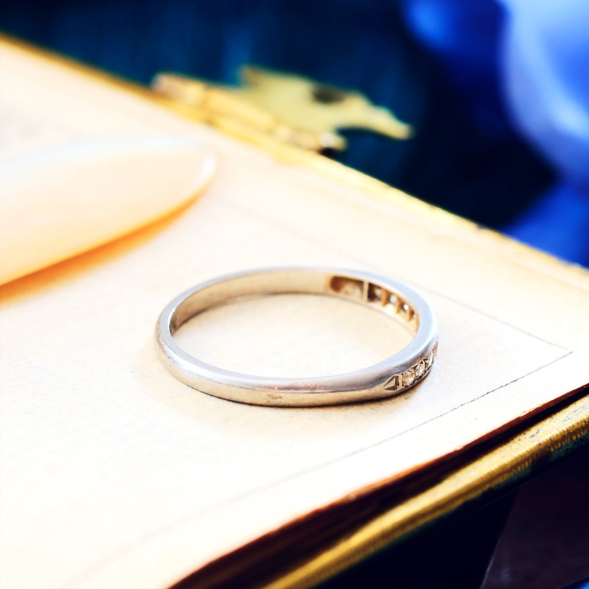 Vintage Platinum & Diamond Half Eternity Ring