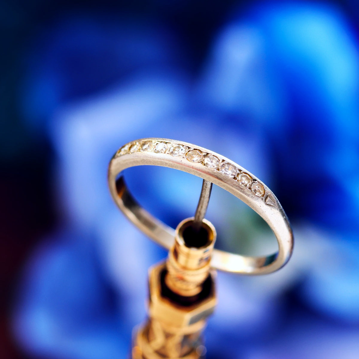 Vintage Platinum & Diamond Half Eternity Ring