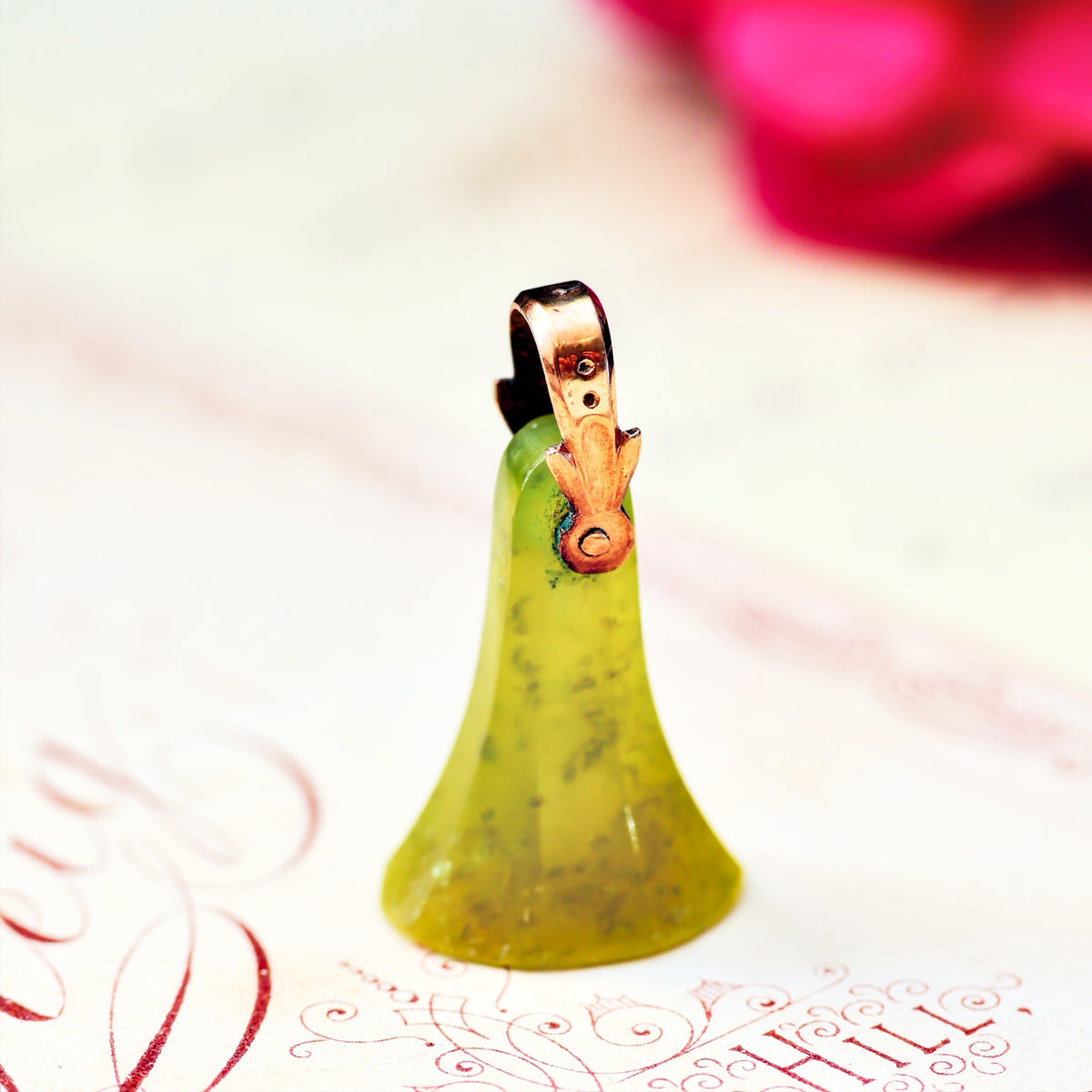 Antique Georgian 'AE' Jade Seal Fob