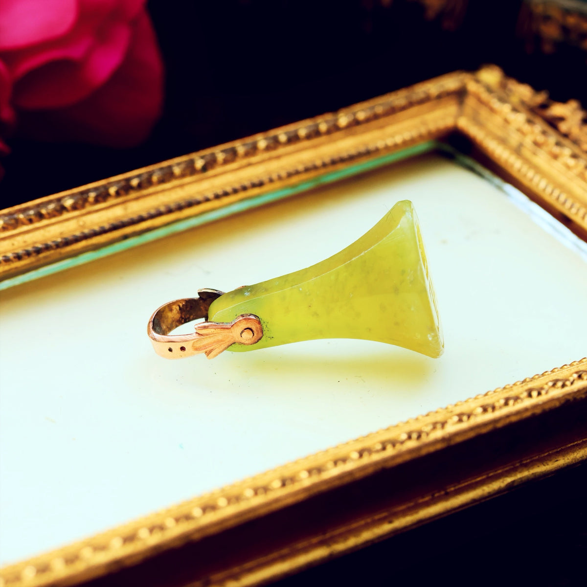 Antique Georgian 'AE' Jade Seal Fob