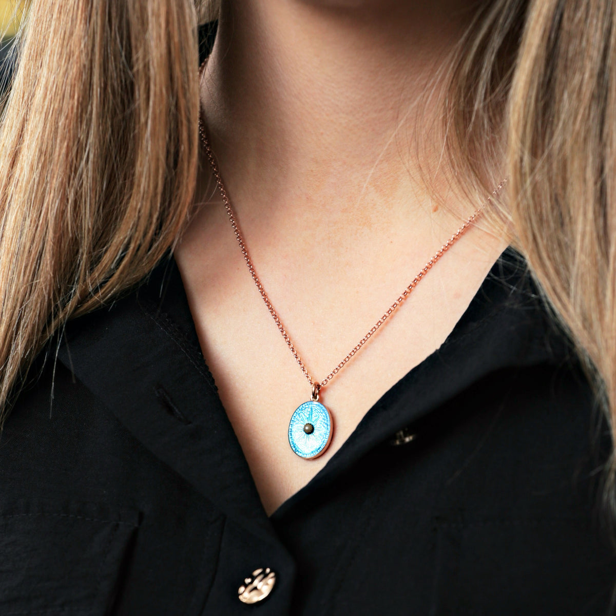 Antique Swiss Guilloche Enamel & Wild Pearl Locket